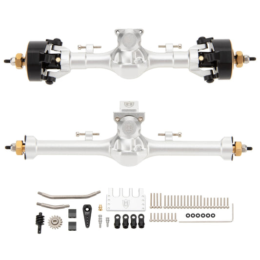 MEUS Racing | Isokinetic V3 Aluminum +9mm SCX24 Axles with 3-Section CVD