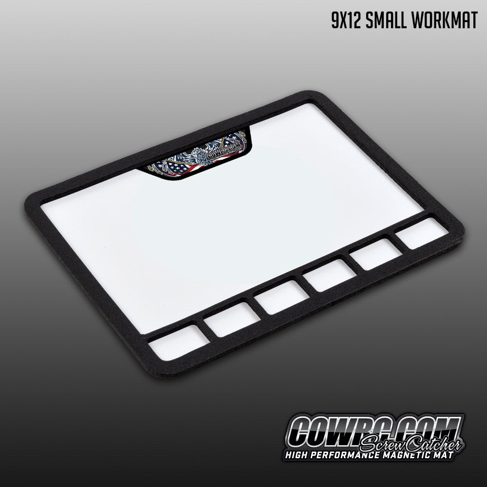 CowRC | Small 9" x 12" Screw Catcher Magnetic Work Mat