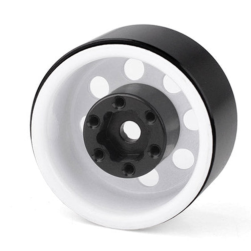 RC4WD | Stamped Steel 1.0" Pro8 Beadlock Wheels - White (Z-W0357)