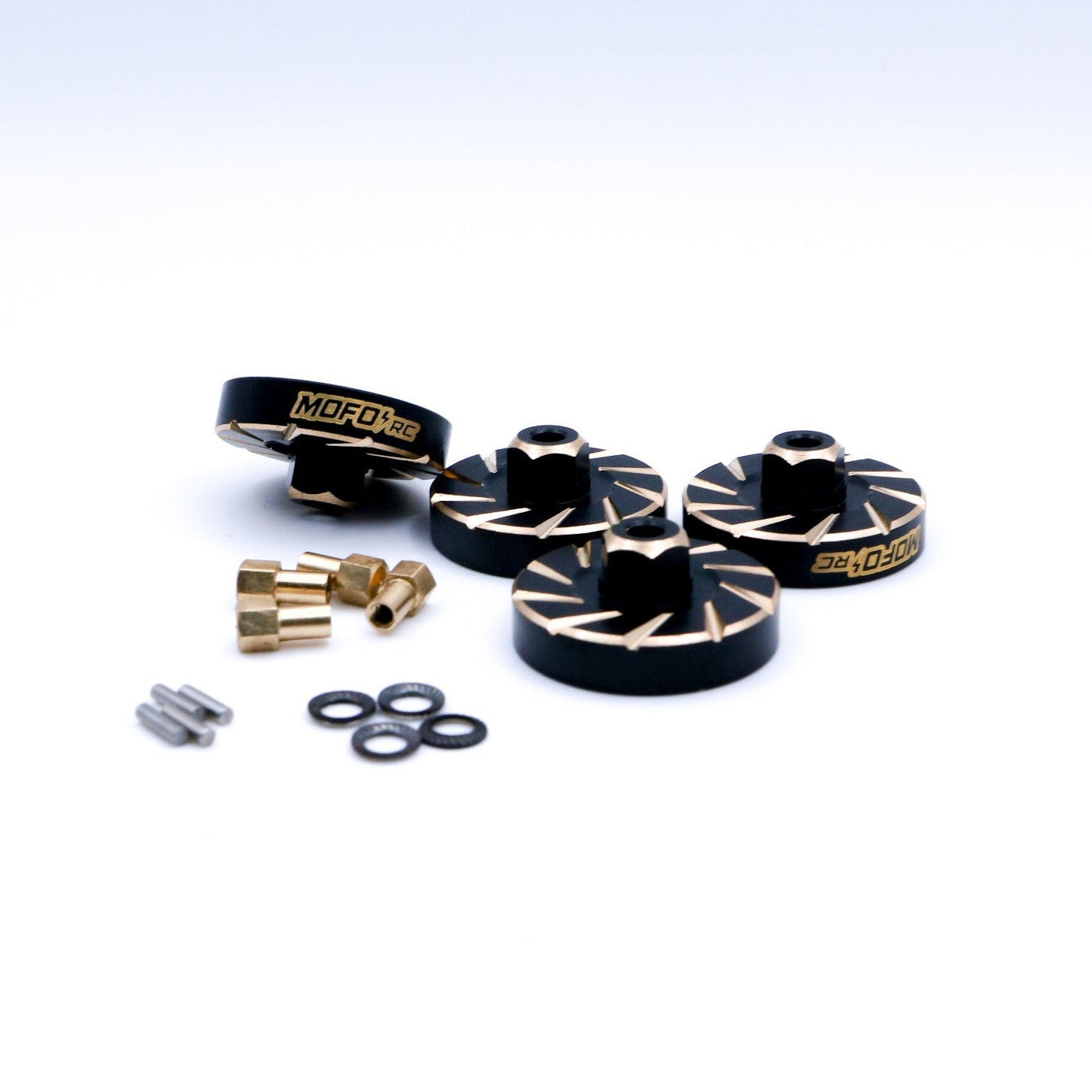 Mofo RC | Black Brass +5mm Hex Extenders for X15 Axles & Traxxas