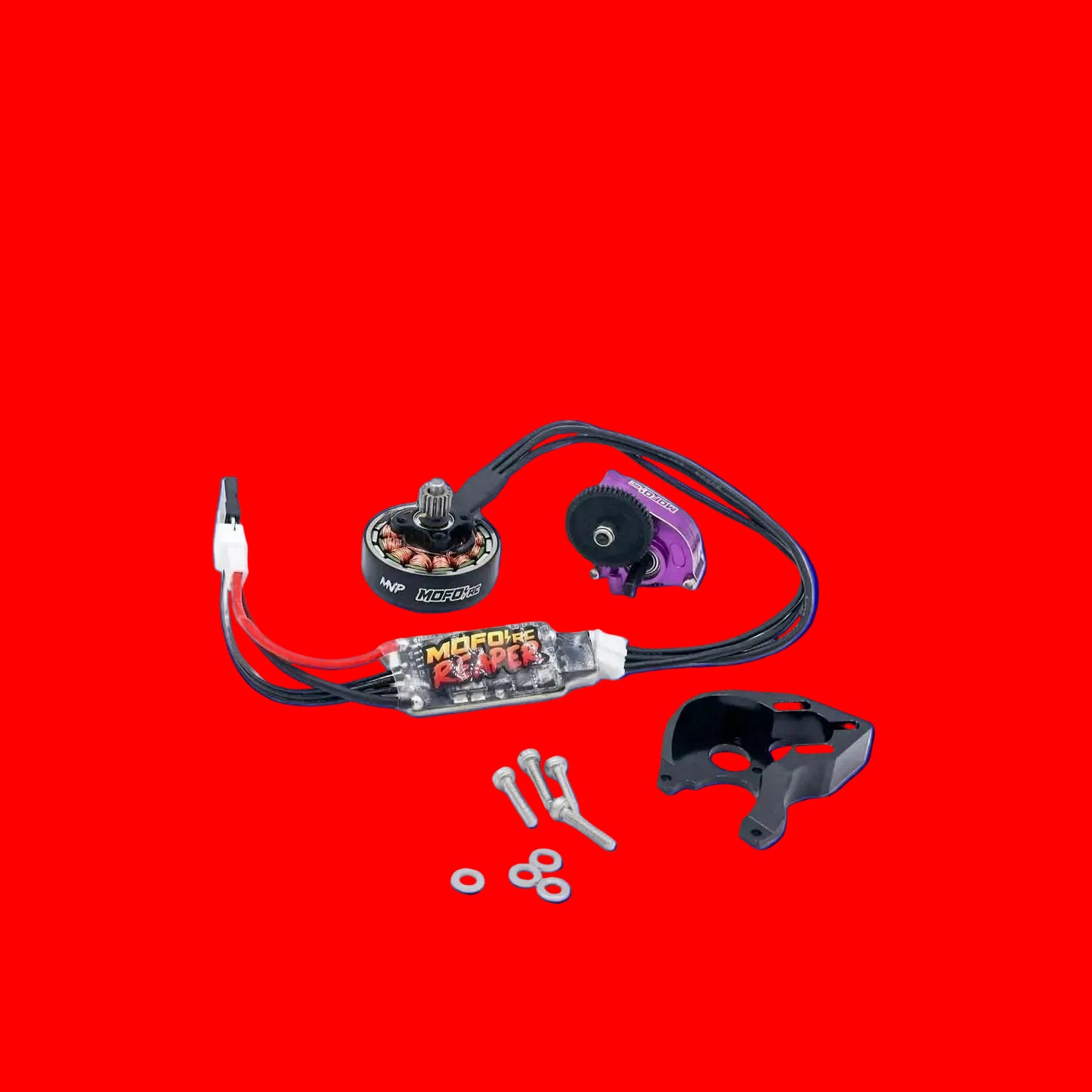 Mofo RC MVP + Reaper ESC + brass BulletProof transmission combo for Axial® SCX24™ & AX24™