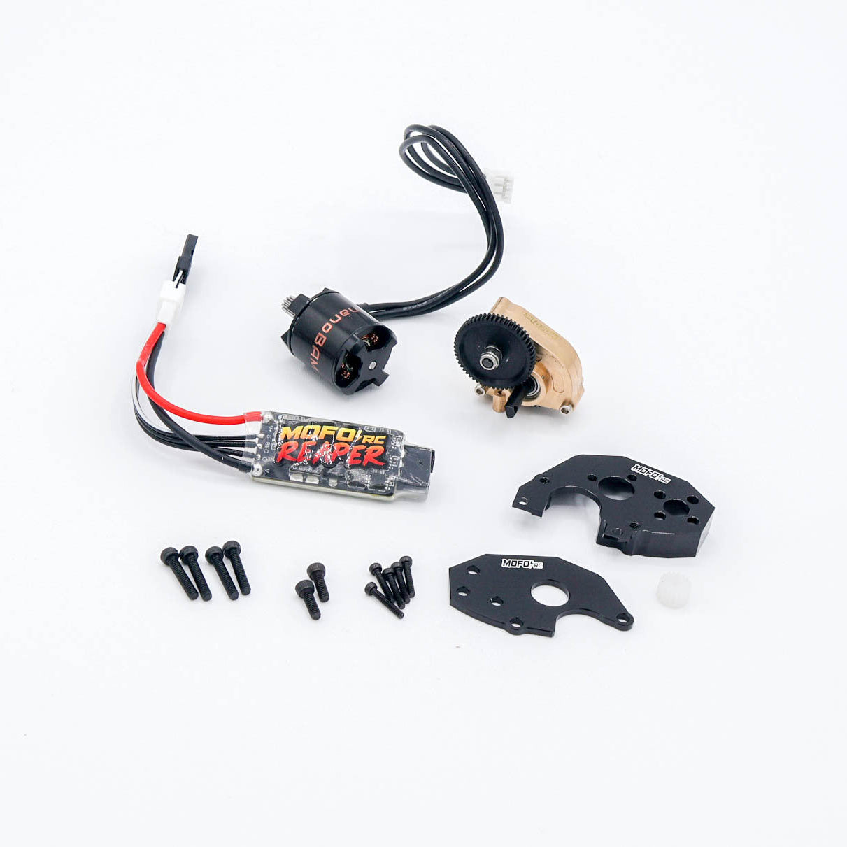 Mofo RC | NanoBAM 3500kv Brushless Motor/Reaper ESC/Standard LCG Mount + Transmission (For Axial® SCX24™/AX24™)