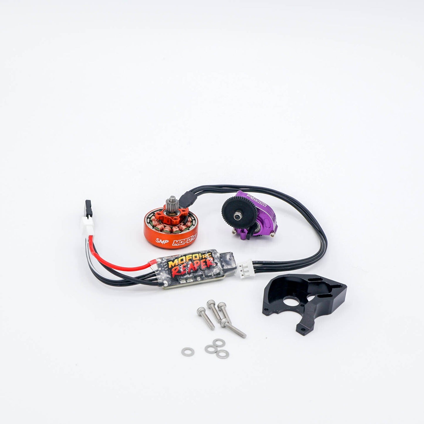 Mofo RC | SMP 1700Kv Brushless Pancake Motor/Reaper ESC/Mount + Transmission Combos- (For Axial® SCX24™/AX24™)
