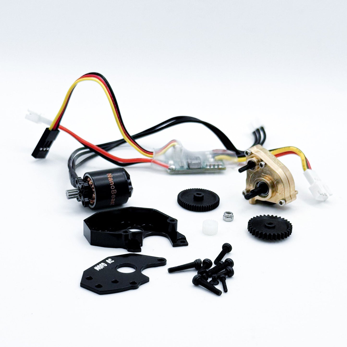 Mofo RC | NanoBeast 3200kv Brushless Motor/ESC/Standard LCG Mount + Transmission (For Axial® SCX24™/AX24™)