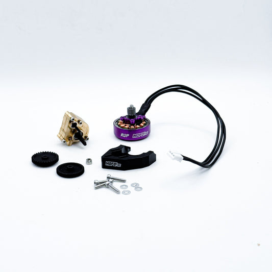 Mofo RC | ROP 3400Kv Brushless Pancake Motor + Mount/Transmission Combos- (For Axial® SCX24™/AX24™)