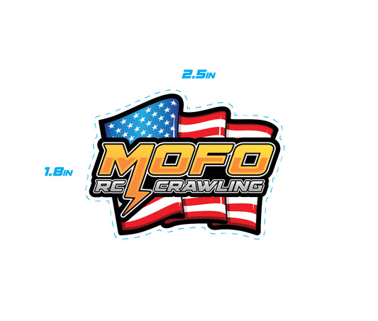 Mofo RC | American Flag Logo Sticker Slap
