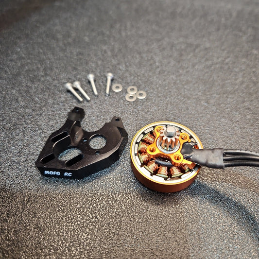 Mofo RC | SMP 1700Kv Brushless Pancake Motor + Mount & Transmission Combos- (For Axial® SCX24™/AX24™)