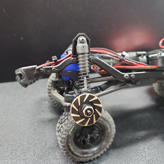 Trx4-m Black Brass Hex Extenders +5mm Heavy weight - Mofo Rc