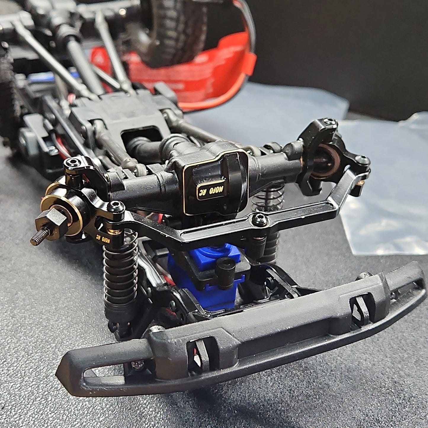 Trx4-m Black brass Steering link - Mofo Rc