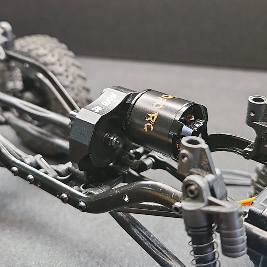 9mm Forward Facing Aluminum Nano Motor Mount for Crawler 1/24 Scx24, Ax24 - Mofo Rc