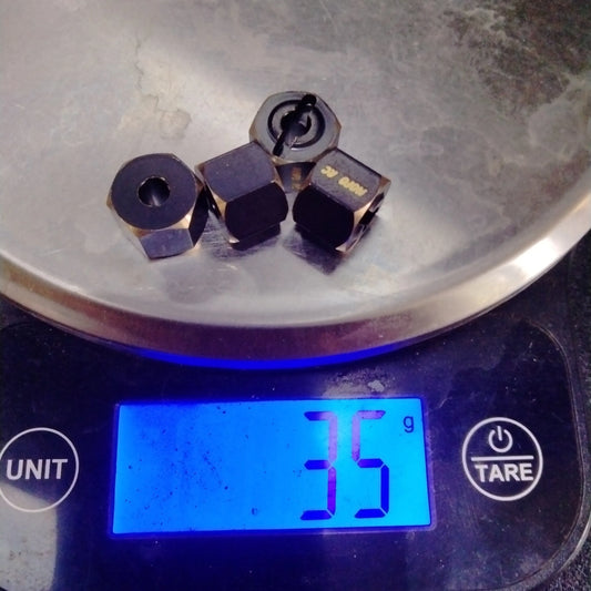 UTB18 +3mm Black Brass Hex Extender Axial RC Crawler 1/18 UTB18 Capra Unlimited Trail Buggy - Mofo Rc