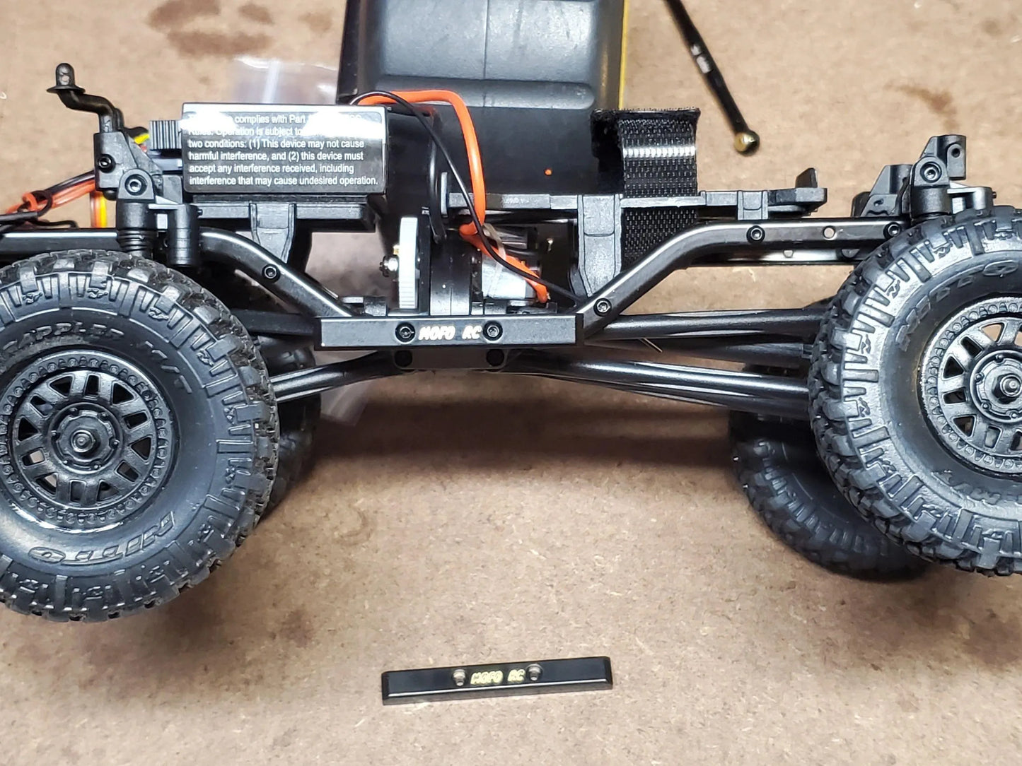 Black Brass Boulder Bars for Scx24 - Mofo Rc