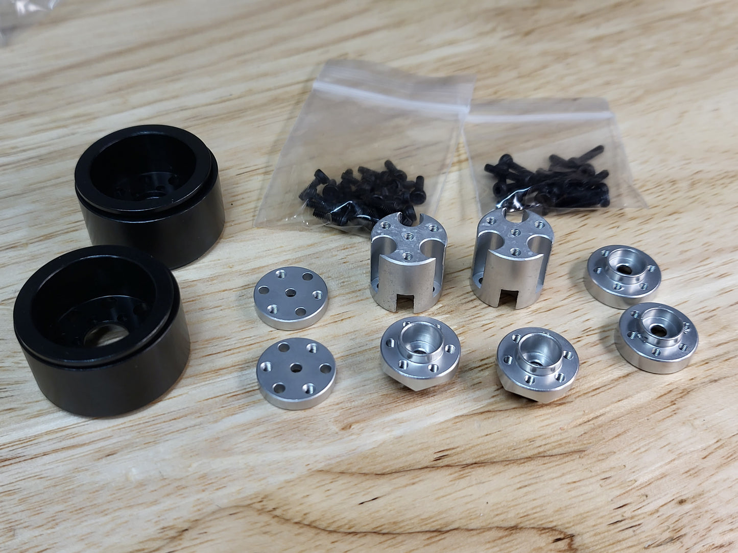 Aluminum Dually Adapter Kit For Mofo Rc Wheels