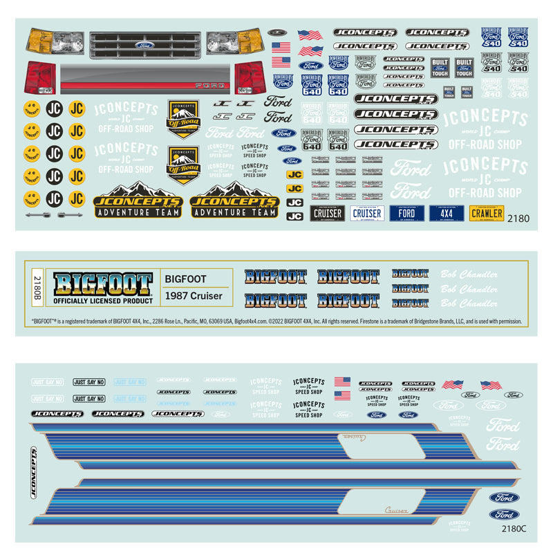 JConcepts | 1987 Ford F-250, BIGFOOT® Street Cruiser 24th Scale Body (0446)
