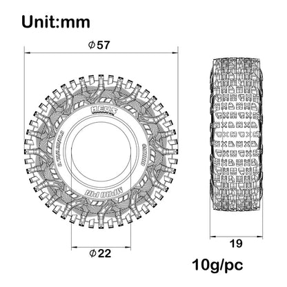 MEUS Racing | MPro Comp Pin MS6 - 1.0" 57mm Super Soft & Sticky Tires