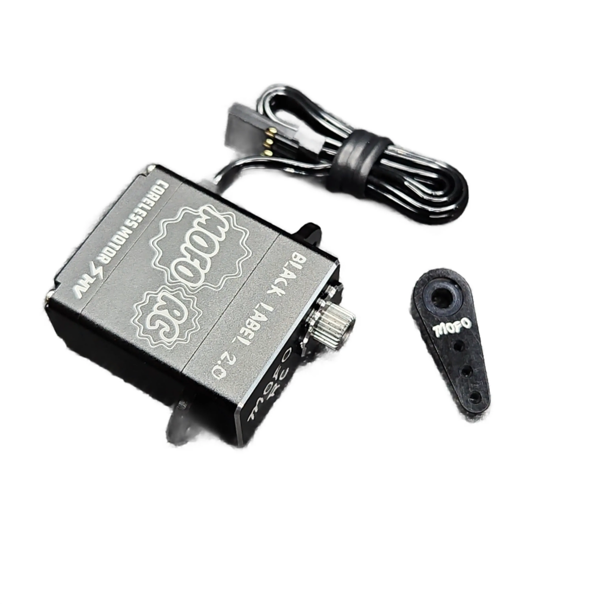 Black Label aluminum steering Servo W/ Free aluminum Servo mount and horn !!! For axial scx24 - Mofo Rc