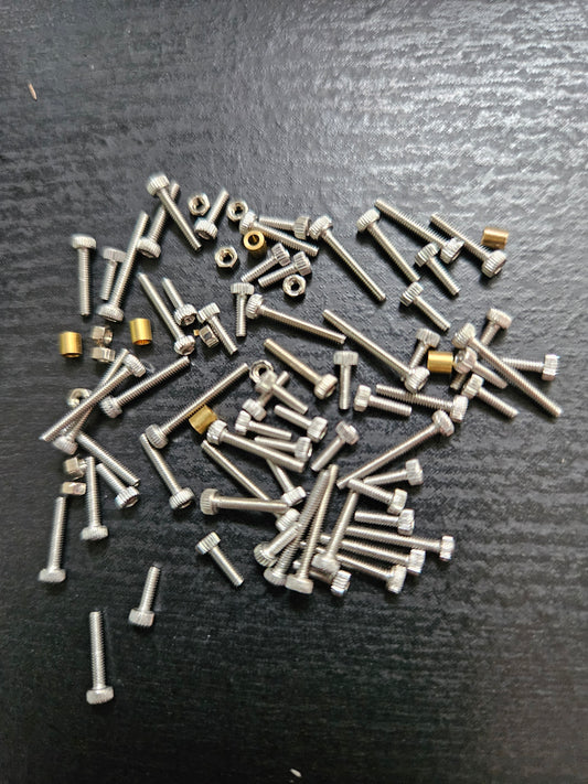 1.4mm Chassis Screw Kit w/ knuckle bushings