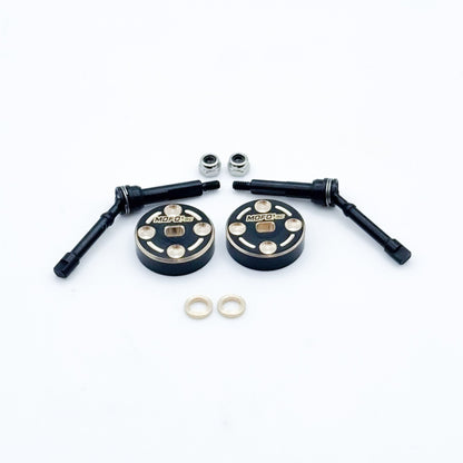 Mofo RC | +4mm Hardened Steel CVD Driveshafts w/ Brass Patty Weights (For Axial® SCX30™)