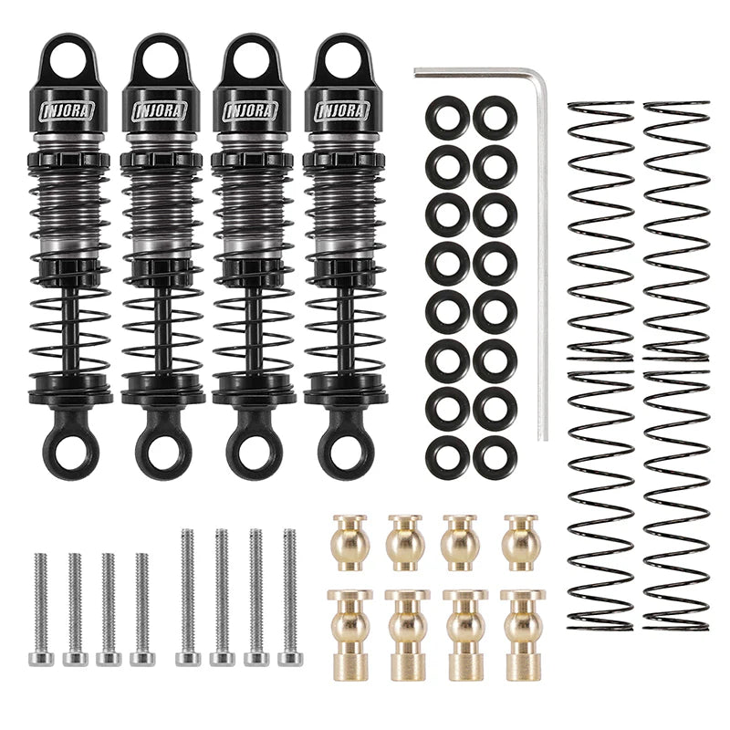 INJORA 40mm Big Bore Oil Shocks for 1/24 RC Crawler Axial SCX24 FCX24M