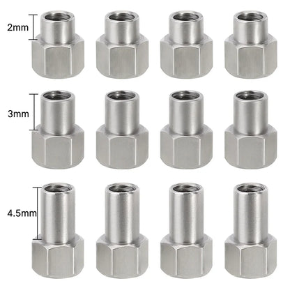 INJORA RC Écrou 4pcs Metal RC Roué Écrou Set M4 Wheel Nuts pour 1/10 RC Crawler Traxxas TRX4 Axial SCX10 90046 Tamiya MST Redcat (Argenté INJORA RC Écrou 4pcs Metal RC Roué Écrou Set M4 Wheel Nuts pour 1/10 RC Crawler Traxxas TRX4 Axial SCX10 90046 Tamiya MST Redcat (Argenté