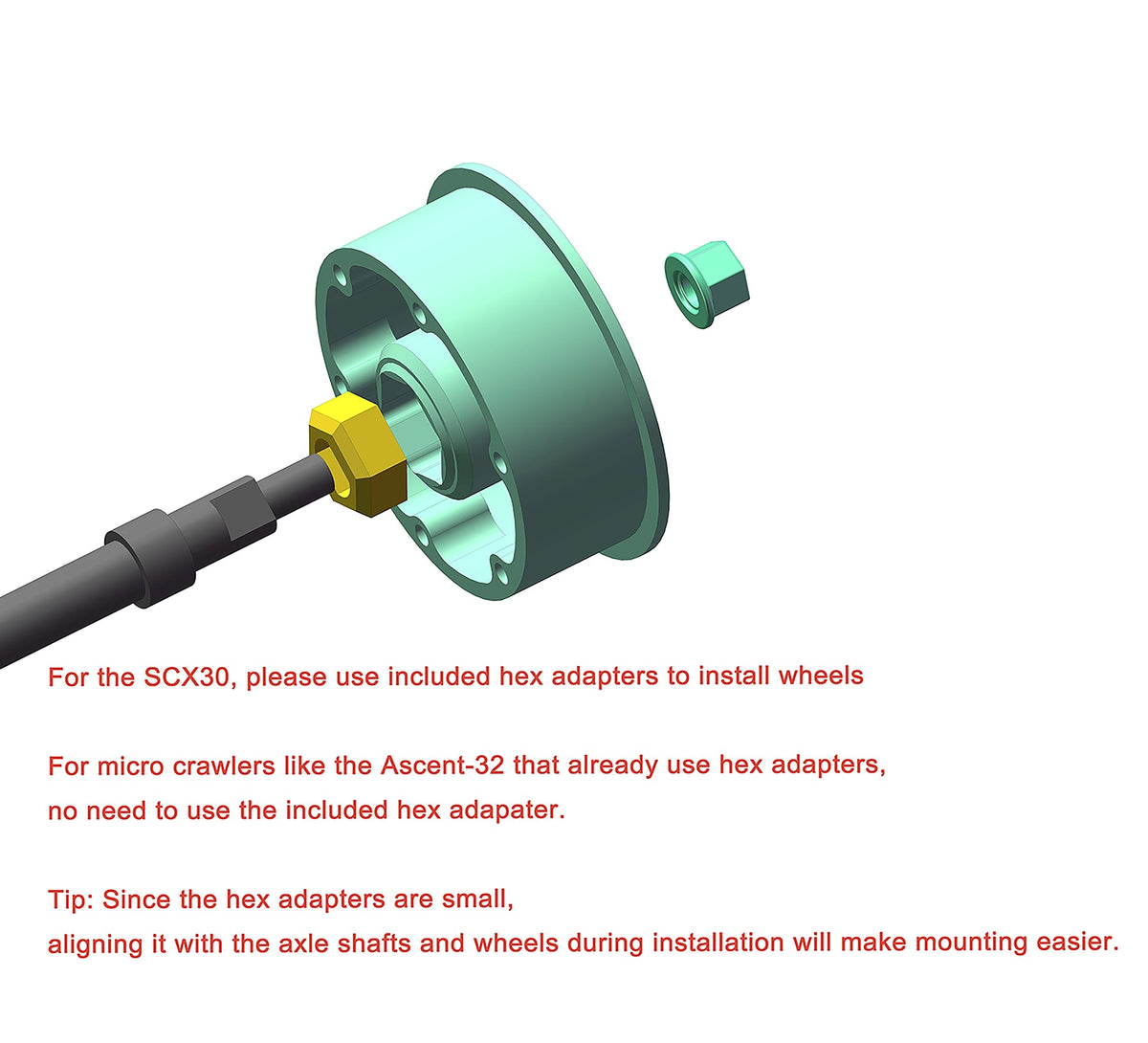 MEUS Racing | 0.7" Beadlock Wheels (For Axial® SCX30™ & Redcat Ascent-32)