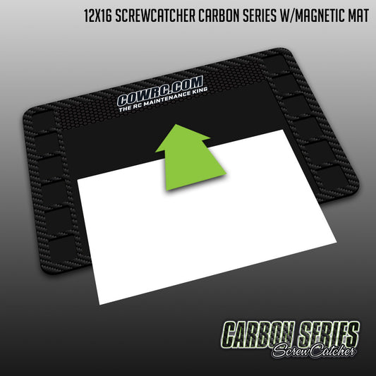CowRC | Magnetic Insert for 12" x 16" Screw Catcher Work Mat- Carbon Series