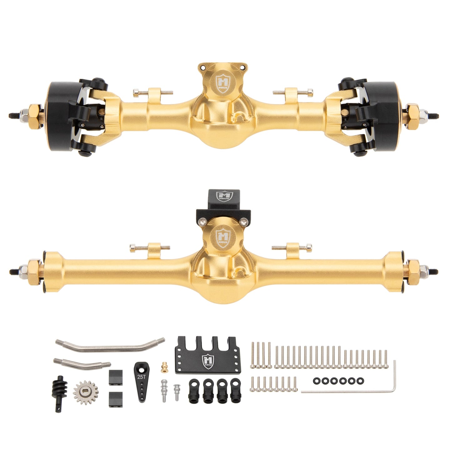 MEUS Racing | Isokinetic V3 Aluminum +9mm SCX24 Axles with 3-Section CVD