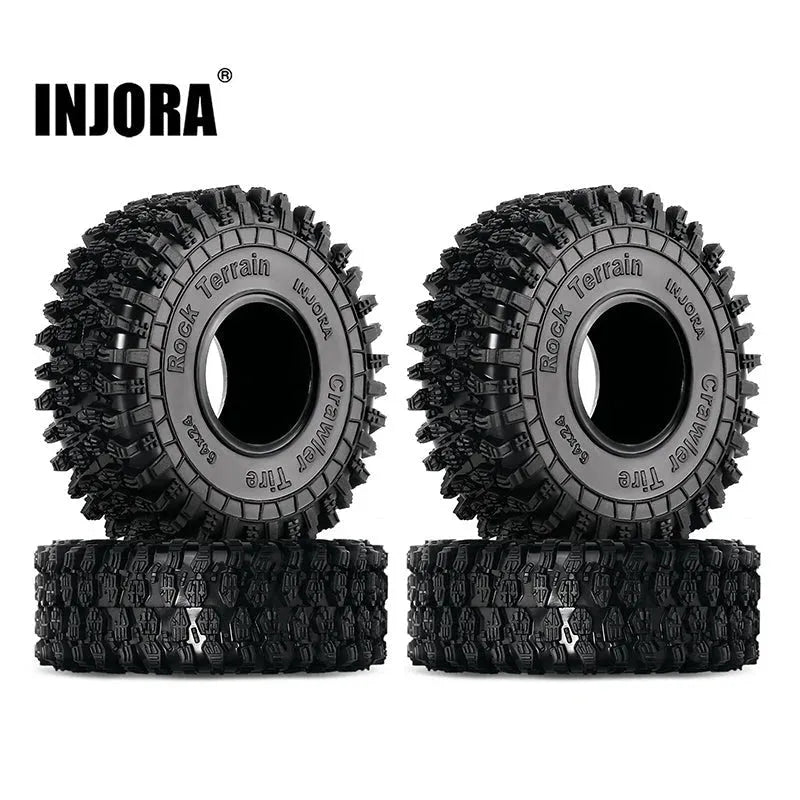 INJORA Hyrax Style Rock terrain 64x24mm 1.0" tires