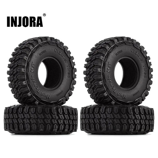 INJORA 1.0" 54*18mm S5 Mud Terrain Tires for 1/24 RC Crawlers (4)