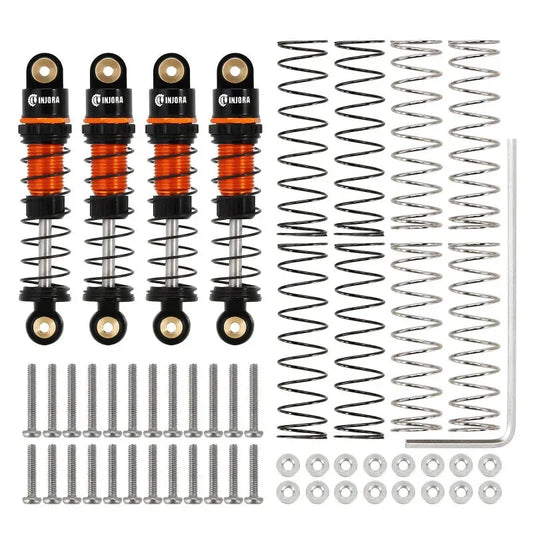 INJORA 39mm Aluminum Threaded Oil Filled Shocks for Axial SCX24 - Mofo Rc