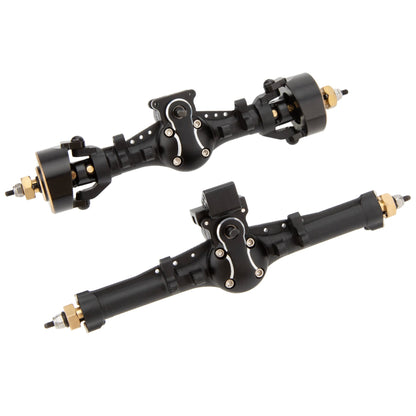 MEUS Racing | Isokinetic V2 Nylon +5mm SCX24 Front & Rear Axle Set with 3-Section CVD