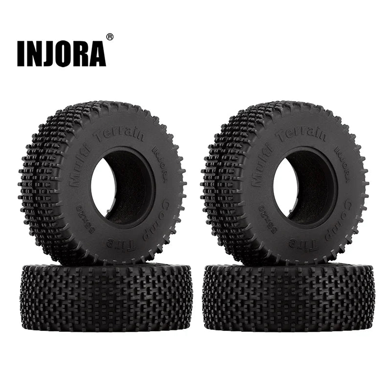 Injora 1.0" Comp Pin Tires (55mm x 20mm)