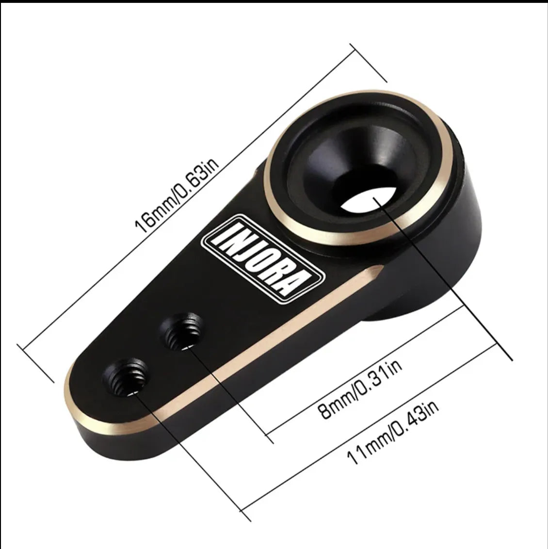 INJORA EMax 12G Black Brass Servo Horn 15t – Mofo Rc