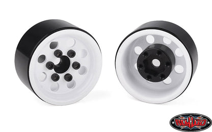RC4WD | Stamped Steel 1.0" Pro8 Beadlock Wheels - White (Z-W0357)
