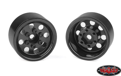 RC4WD | Stamped Steel 1.0" Pro8 Beadlock Wheels - Black (Z-W0358)