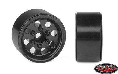 RC4WD | Stamped Steel 1.0" Pro8 Beadlock Wheels - Black (Z-W0358)