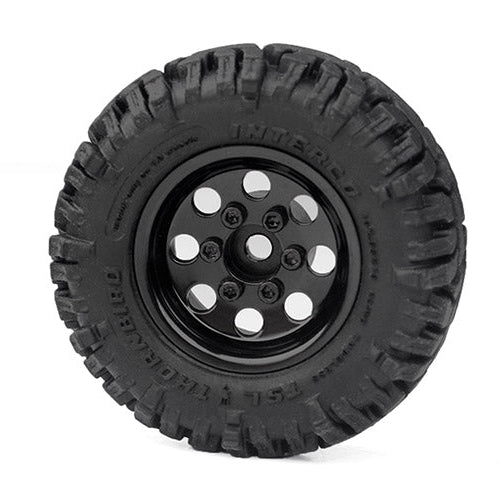RC4WD | Stamped Steel 1.0" Pro8 Beadlock Wheels - Black (Z-W0358)