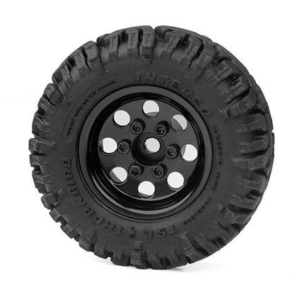 RC4WD | Stamped Steel 1.0" Pro8 Beadlock Wheels - Black (Z-W0358)