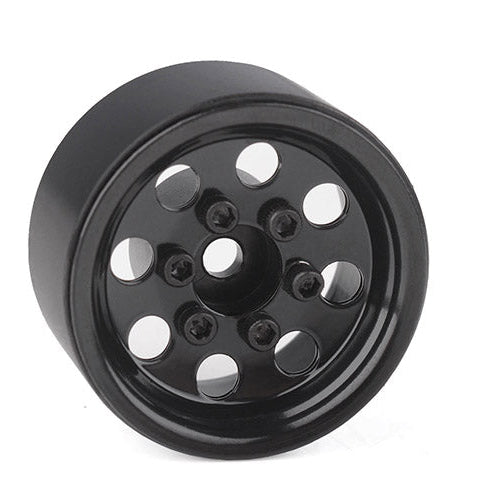 RC4WD | Stamped Steel 1.0" Pro8 Beadlock Wheels - Black (Z-W0358)