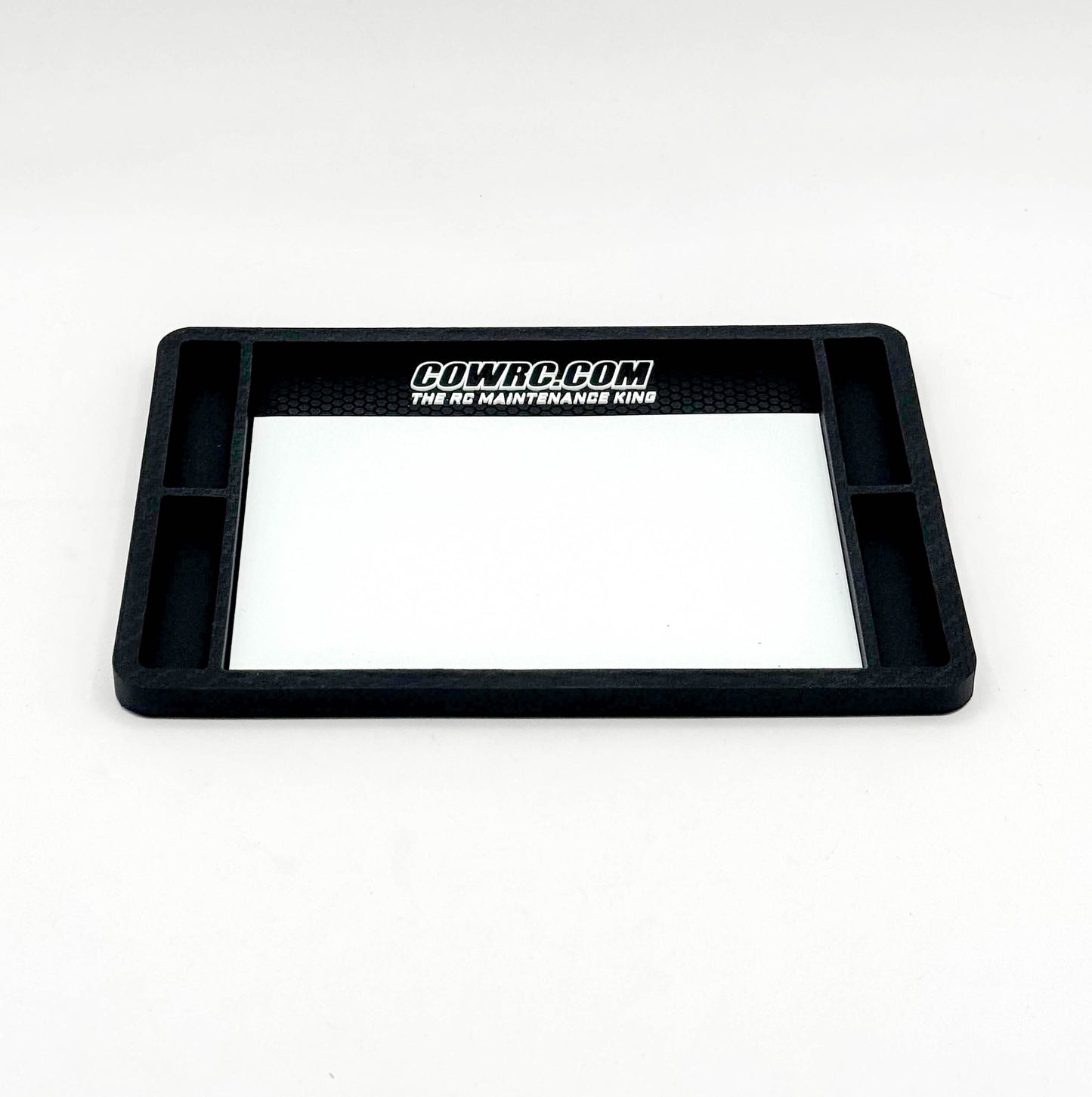 CowRC | 5.5" x 8" Screw Catcher Work & Solder Mat - Carbon Series