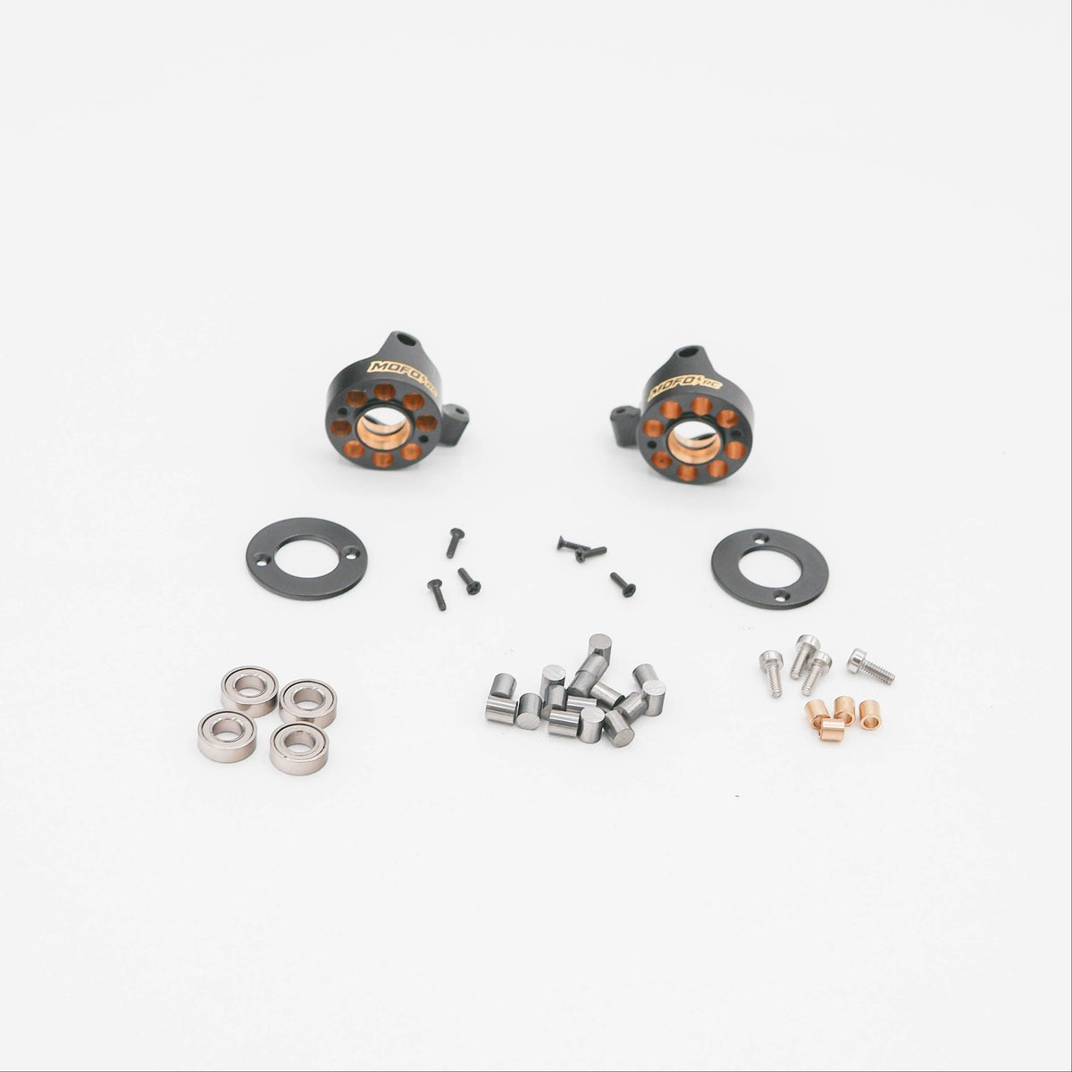 Mofo RC | Tungsten-Adjustable Weighted Brass Steering Knuckles for Axial® SCX30™