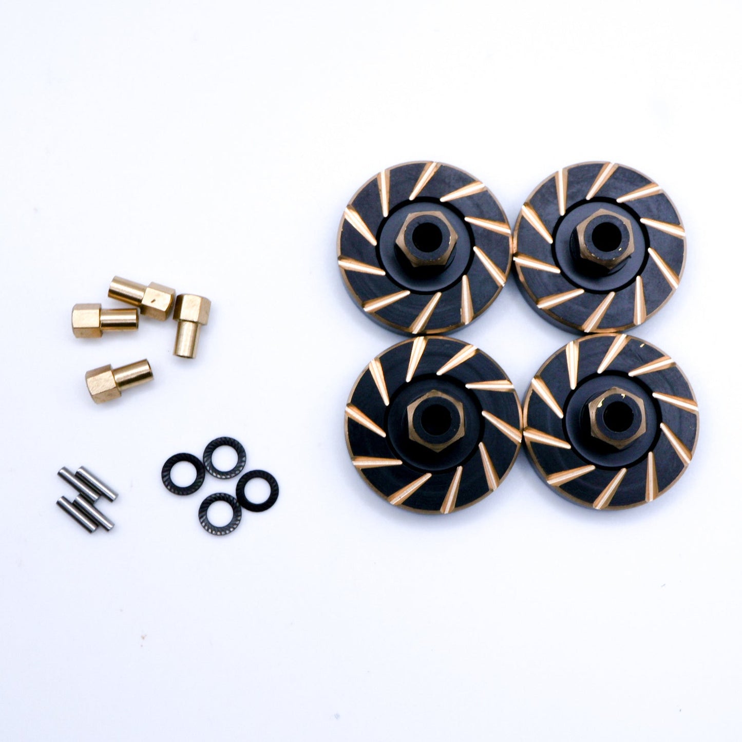 Mofo RC | Black Brass +5mm Hex Extenders for X15 Axles & Traxxas® TRX-4M™