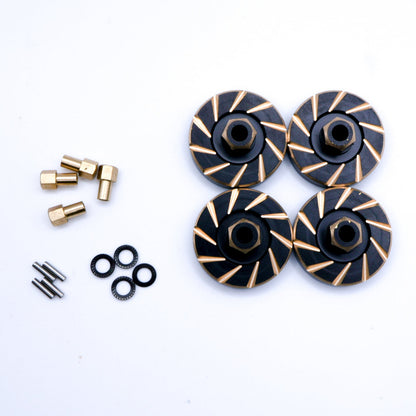 Mofo RC | Black Brass +5mm Hex Extenders for X15 Axles & Traxxas® TRX-4M™
