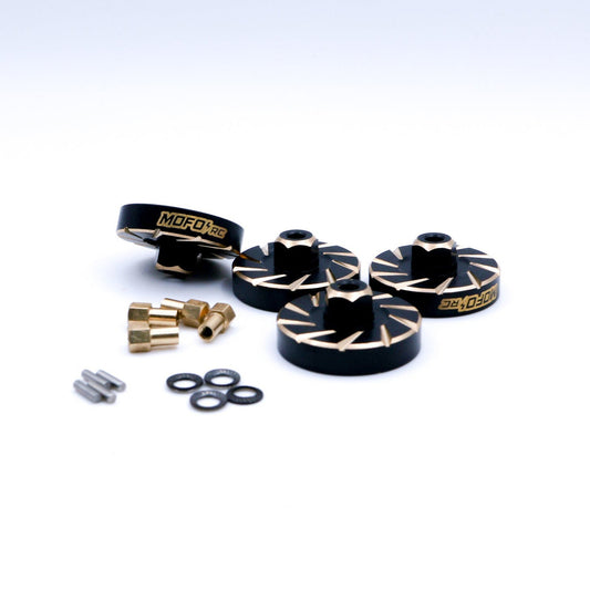 Mofo RC | Black Brass +5mm Hex Extenders for X15 Axles & Traxxas® TRX-4M™
