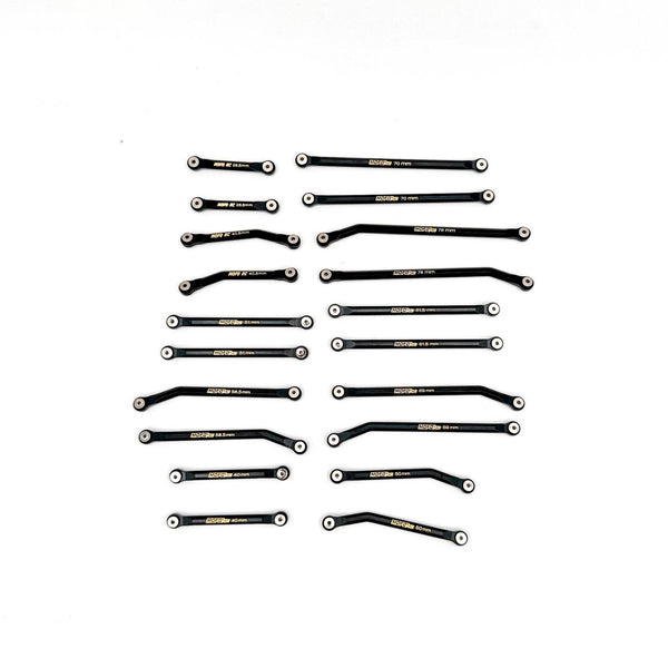 Mofo RC | Black Brass High Clearance Front/Rear Link Set (For Axial® S ...