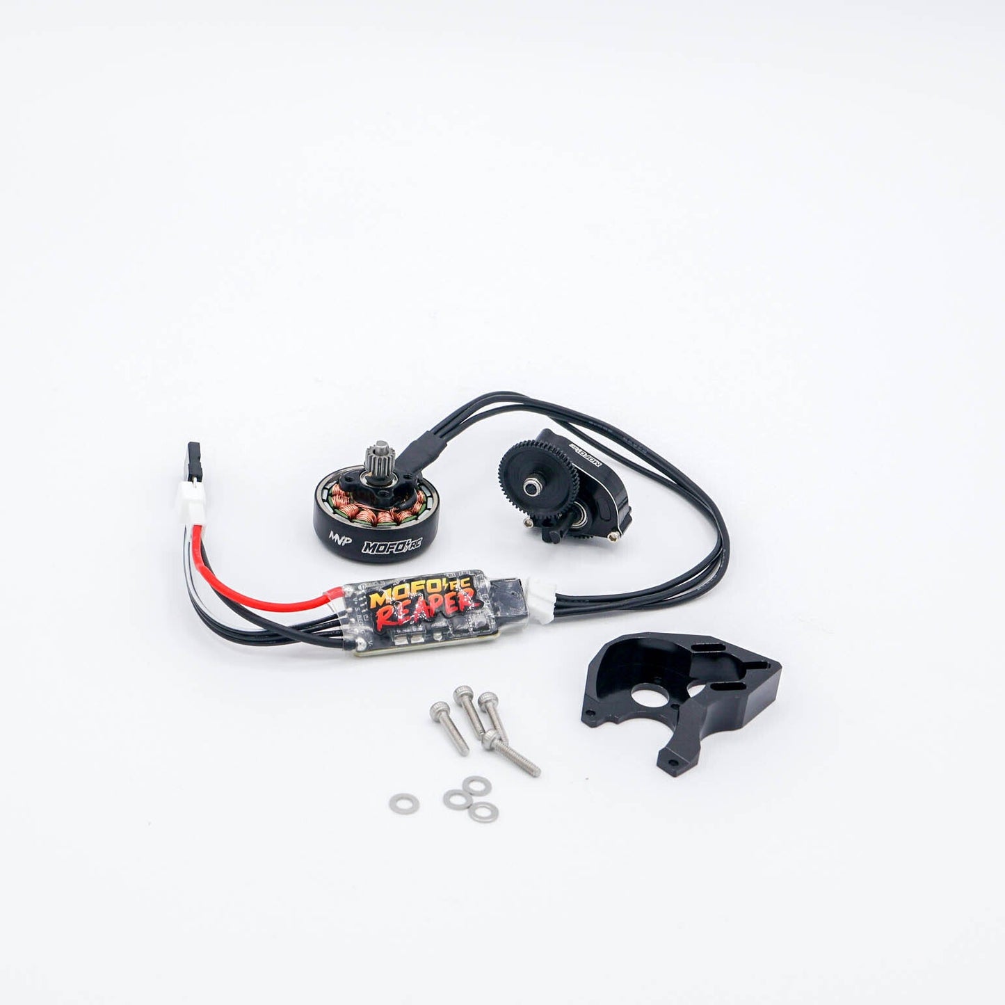 Mofo RC | MVP 2550Kv Brushless Pancake Motor/Reaper ESC/Mount + Transmission Combos- (For Axial® SCX24™/AX24™)