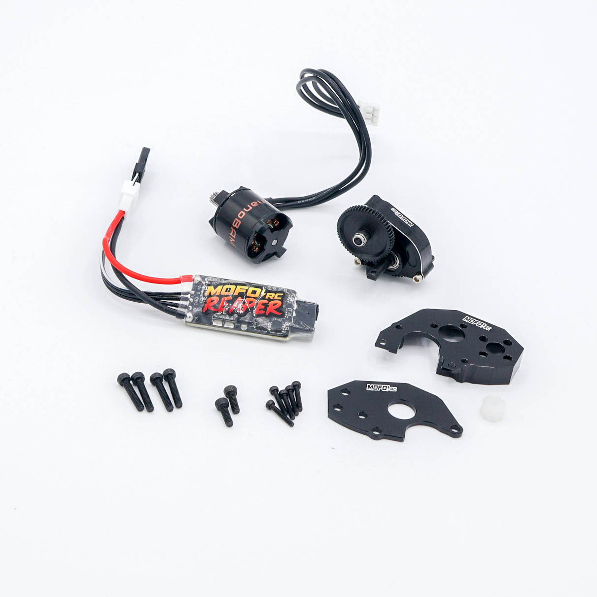Mofo RC | NanoBAM 3500kv Brushless Motor/Reaper ESC/Standard LCG Mount + Transmission (For Axial® SCX24™/AX24™)