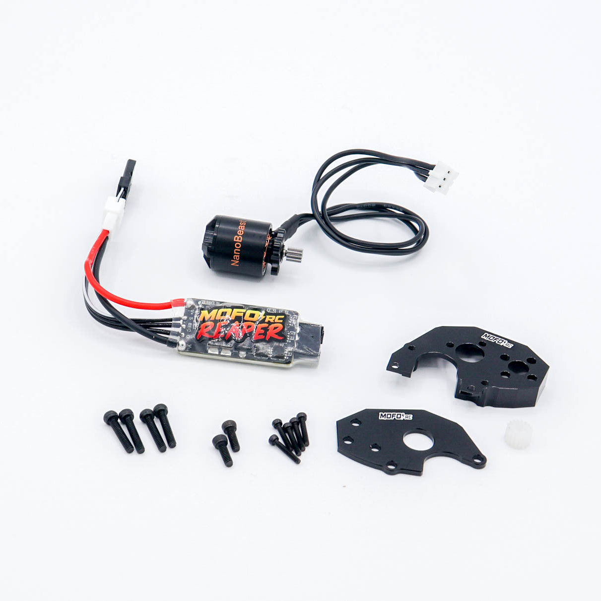 Mofo RC | NanoBeast 3200kv Brushless Motor & Reaper ESC + Standard LCG Mount (For Axial® SCX24™/AX24™)