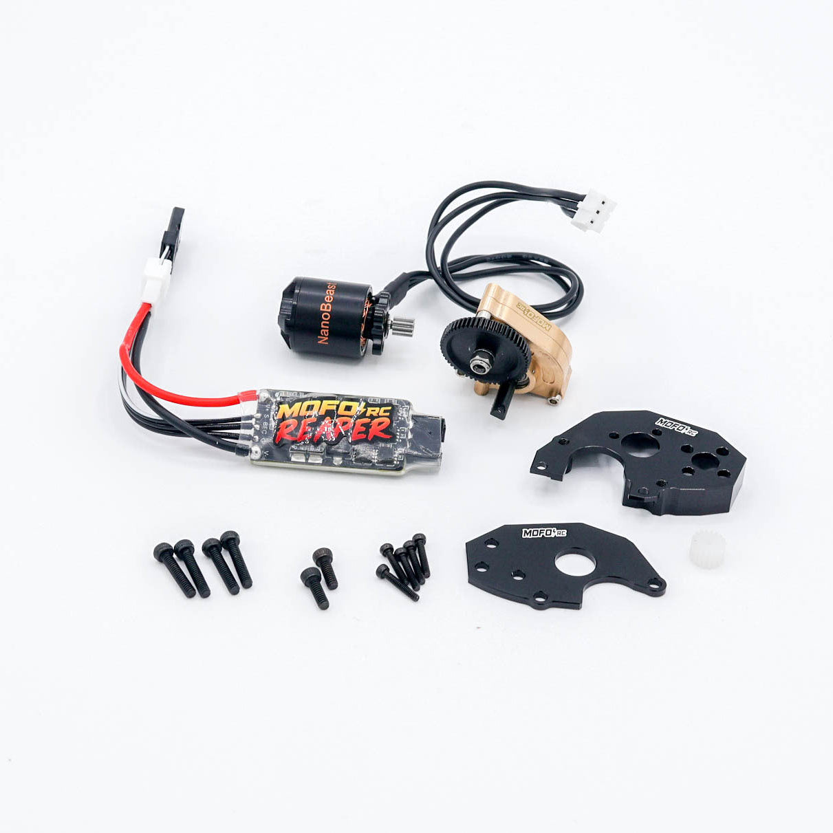 Mofo RC NanoBeast + Reaper ESC + LCG + brass BulletProof transmission for SCX24™ & AX24™