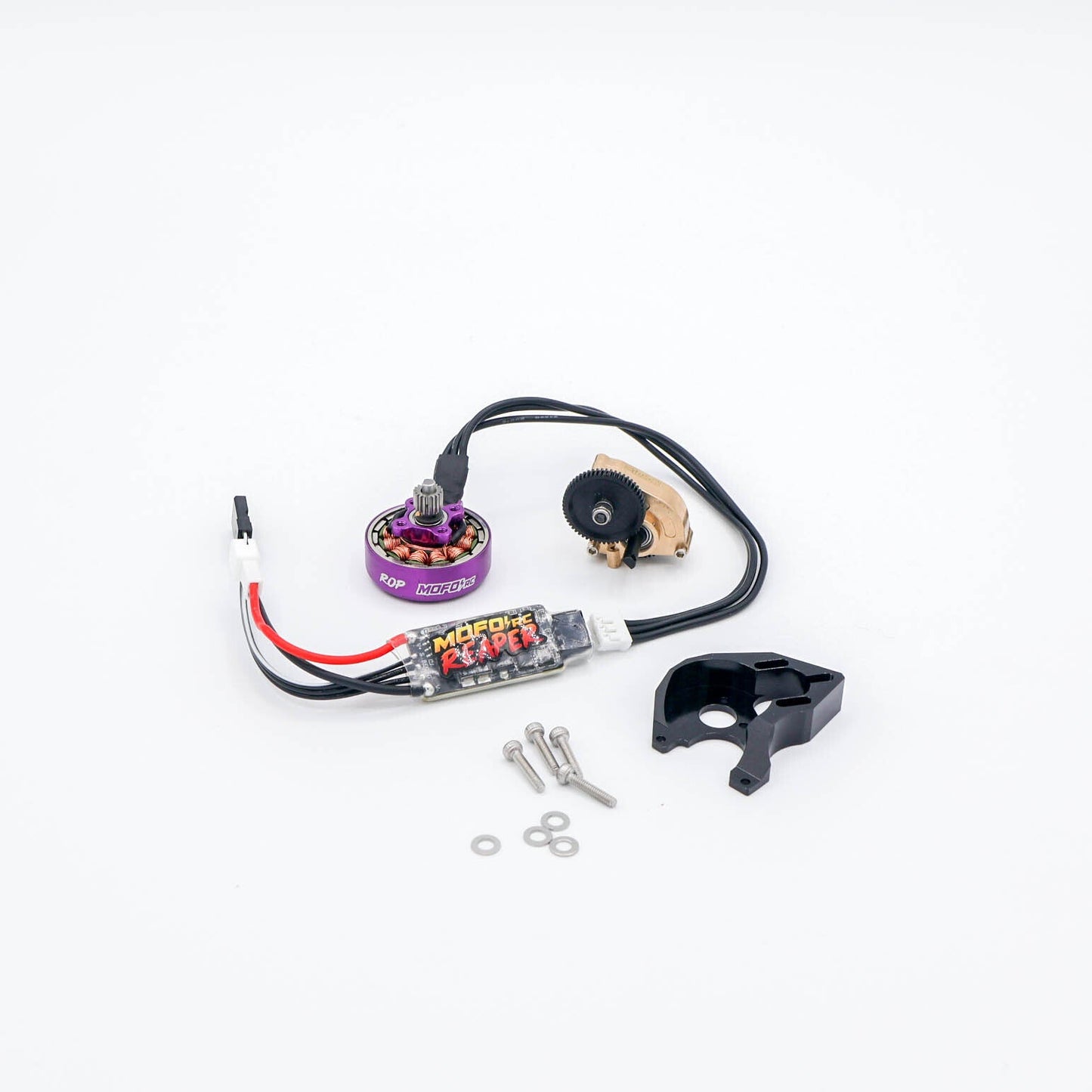 Mofo RC | ROP 3400Kv Brushless Pancake Motor/Reaper ESC/Mount + Transmission Combos- (For Axial® SCX24™/AX24™)